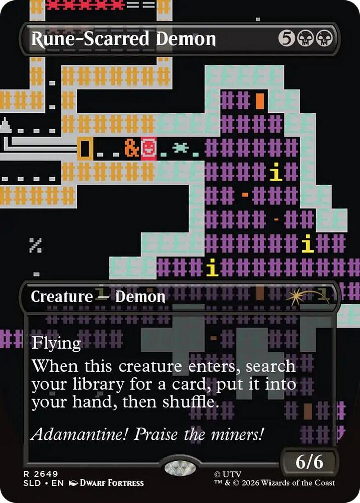 Rune-Scarred Demon (2649) [Secret Lair Drop]