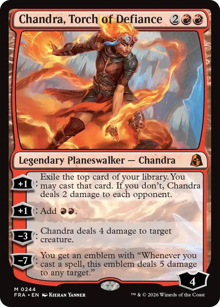 Chandra, Torch of Defiance (244) [Reality Fracture]