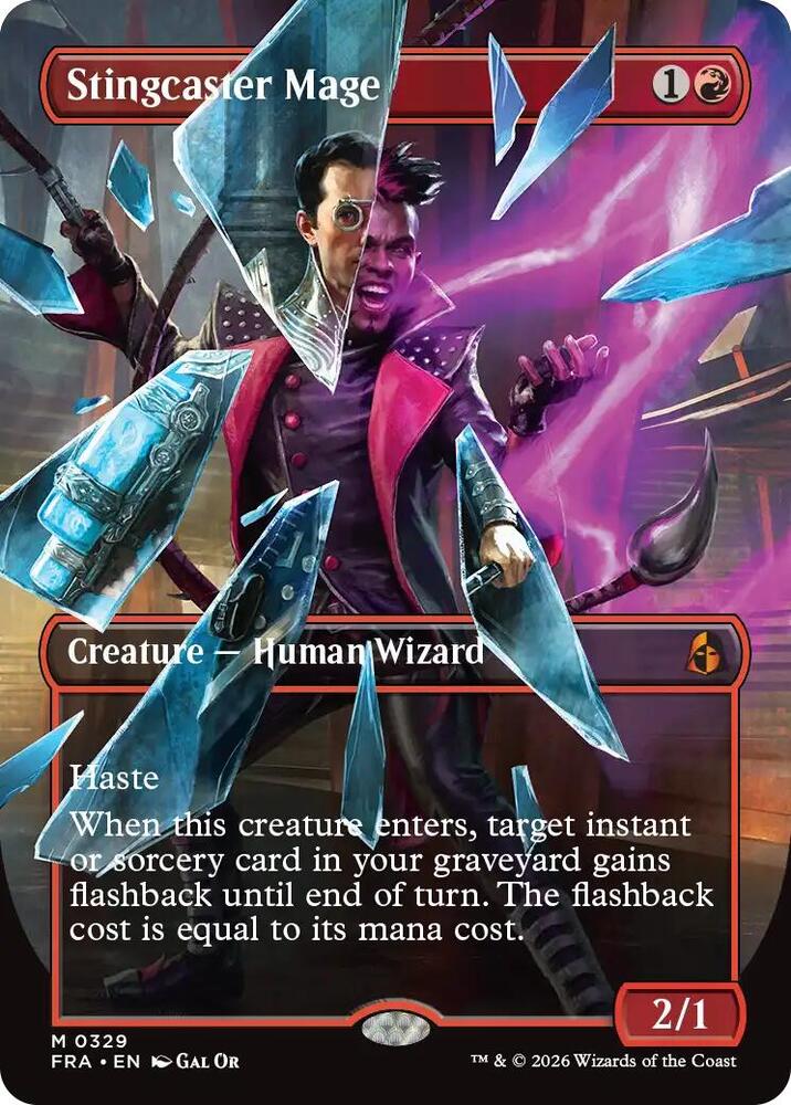 Stingcaster Mage (Borderless) (0329) [Reality Fracture]