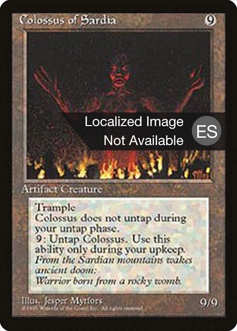 Colossus of Sardia (308) [Fourth Edition Foreign Black Border]