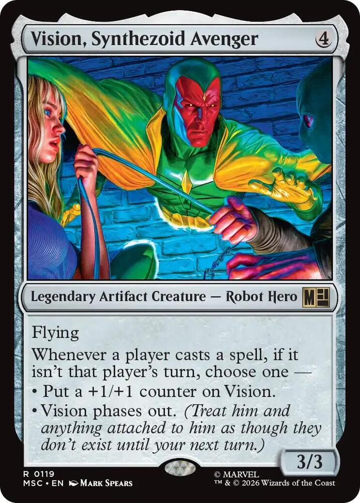 Vision, Synthezoid Avenger (119) [Marvel Super Heroes Commander]