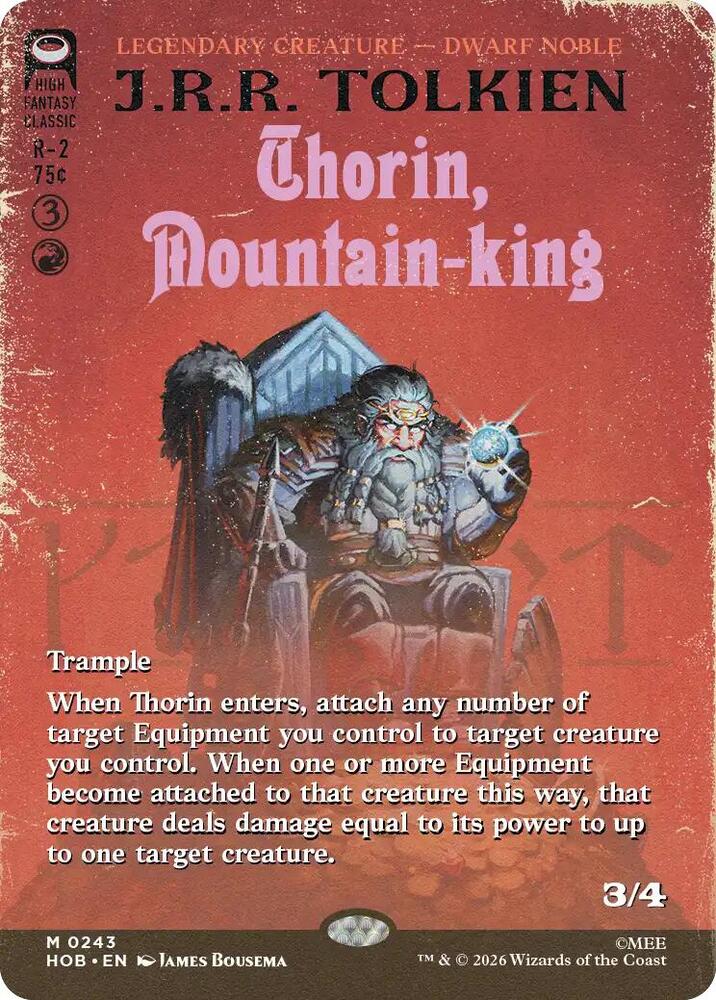 Thorin, Mountain-king (Borderless) (243) [The Hobbit]