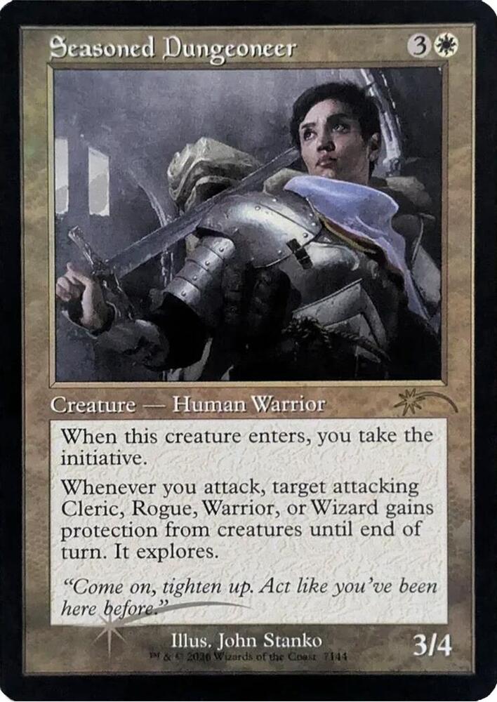 Seasoned Dungeoneer (Retro Frame) (7144) [Secret Lair Drop]