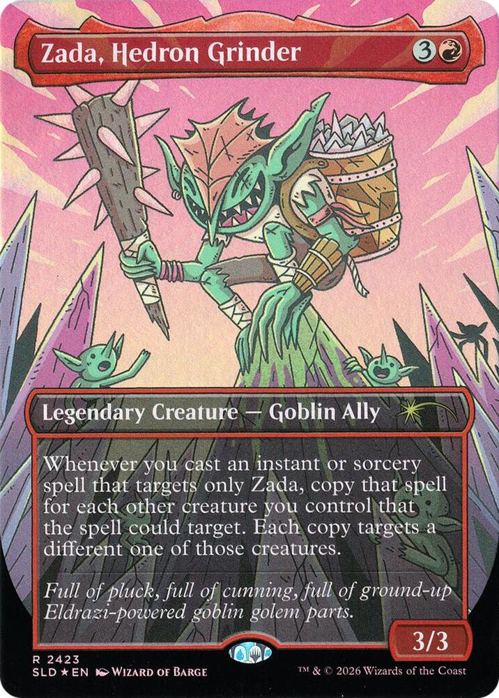 Zada, Hedron Grinder (Display Commander) - Thick Stock (2423) [Secret Lair Drop]