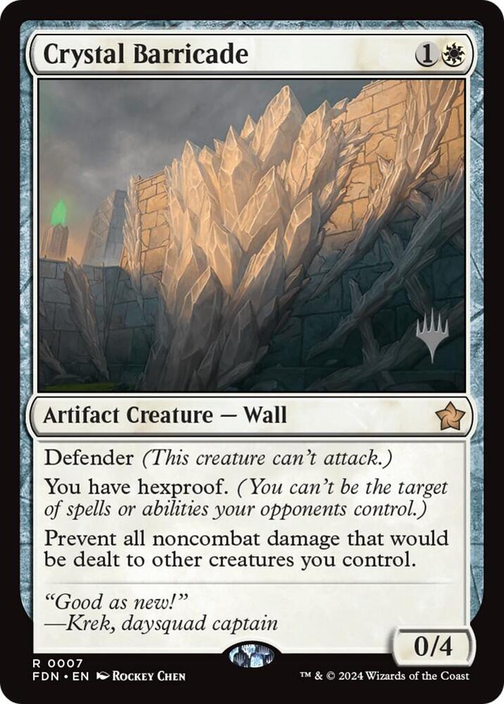 Crystal Barricade (7) [Secrets of Strixhaven Promos]