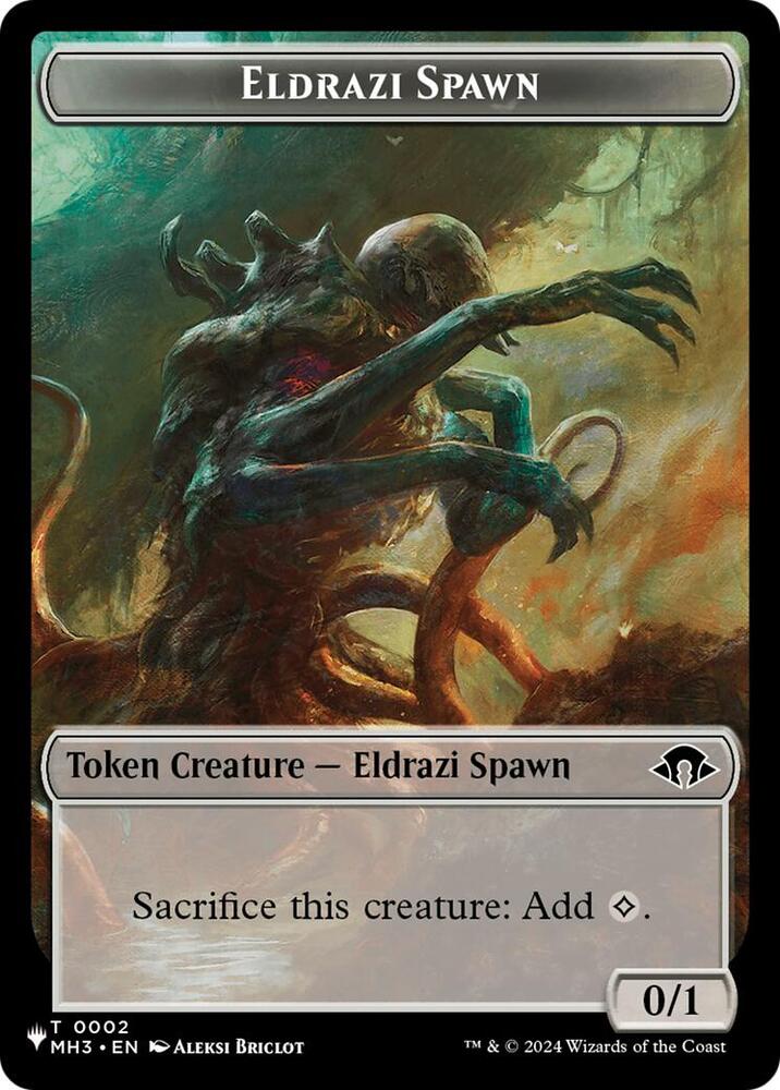 Eldrazi Spawn (MH3) // Eldrazi (M3C) Double-Sided Token (2 // 1) [The List]