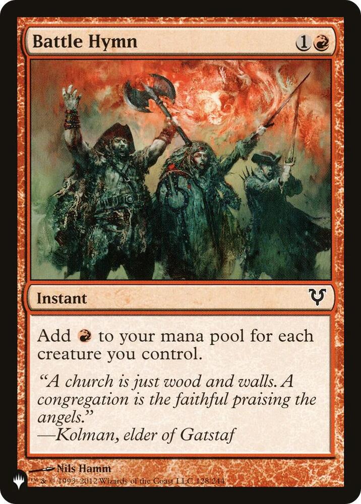 Battle Hymn (128) [The List]