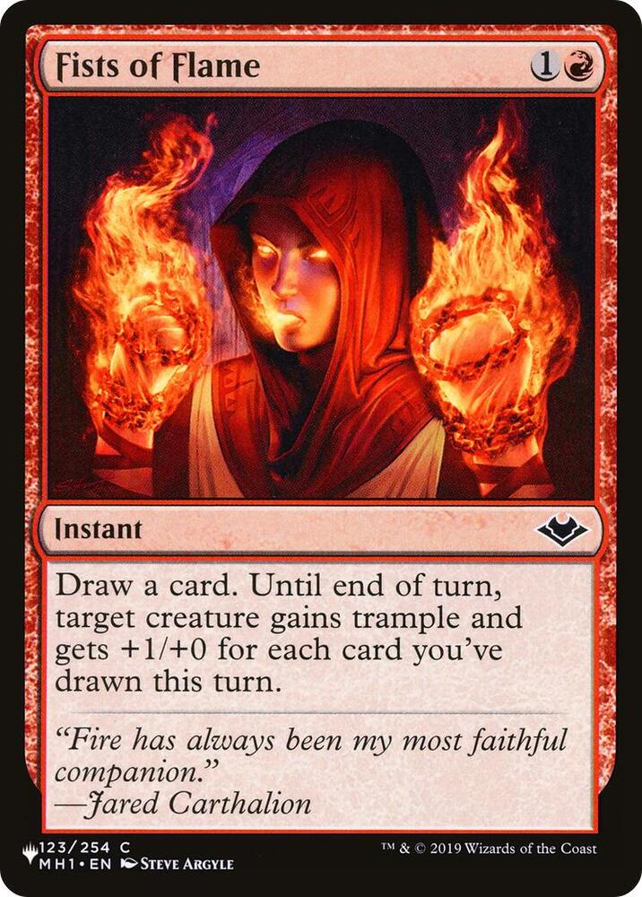 Fists of Flame (MH1) (123) [The List]