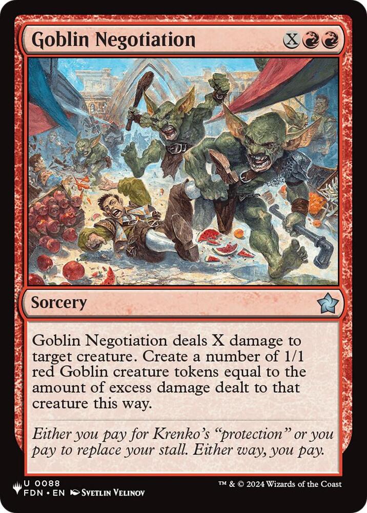 Goblin Negotiation (88) [The List]