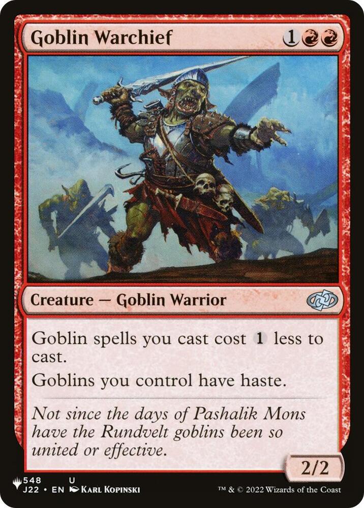 Goblin Warchief (J22) (548) [The List]