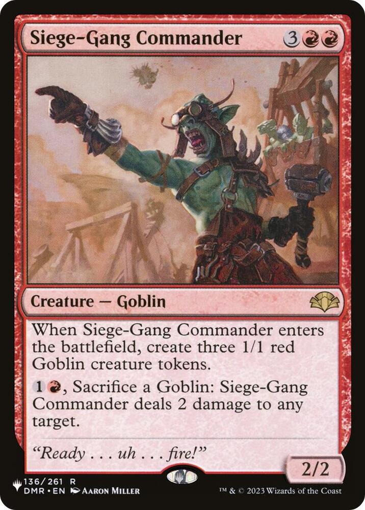 Siege-Gang Commander (136) [The List]