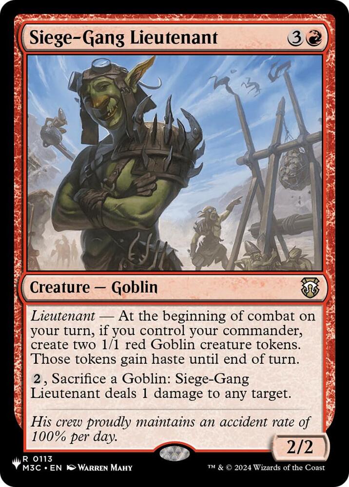 Siege-Gang Lieutenant (113) [The List]