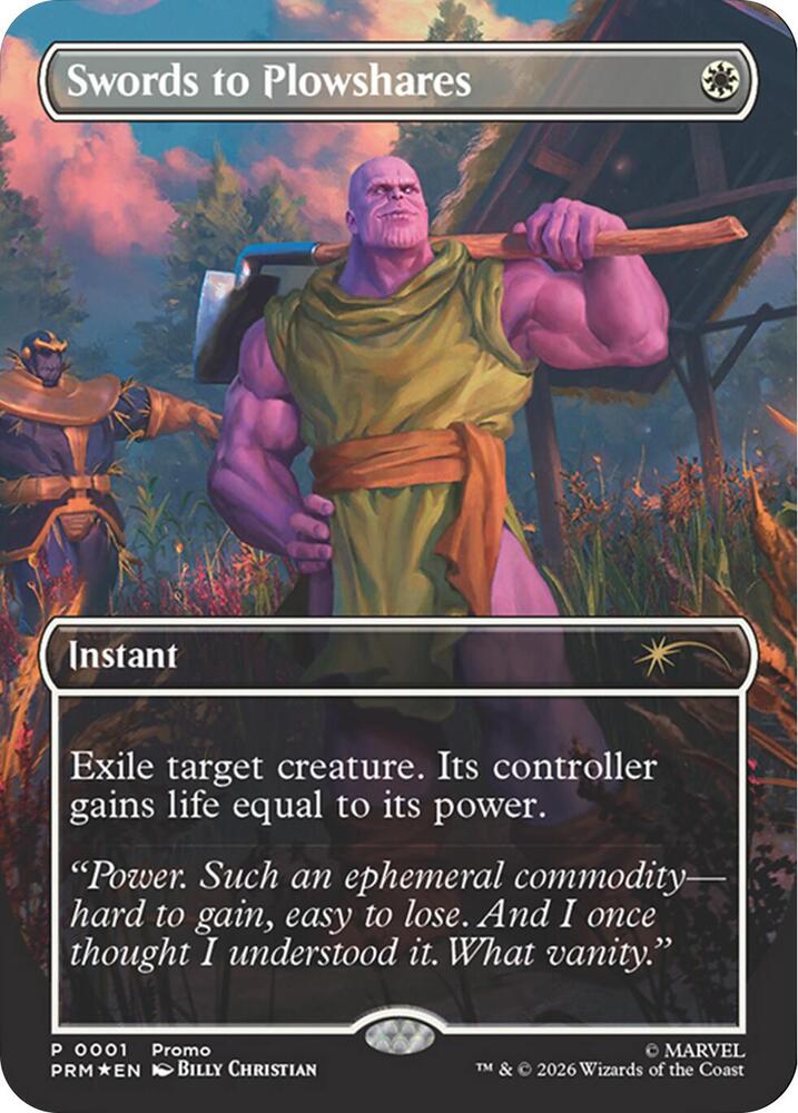 Swords to Plowshares (Borderless) (Magazine Insert) (1) [Media Promos]