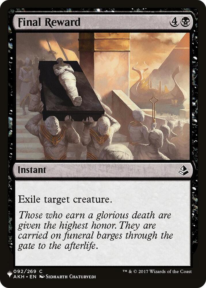Final Reward (92) [The List]
