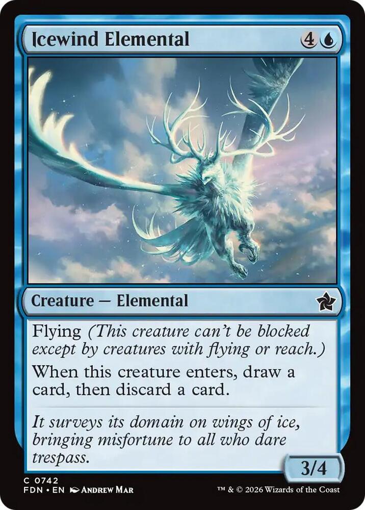 Icewind Elemental (0742) [Foundations]