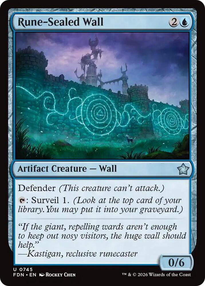 Rune-Sealed Wall (0745) [Foundations]