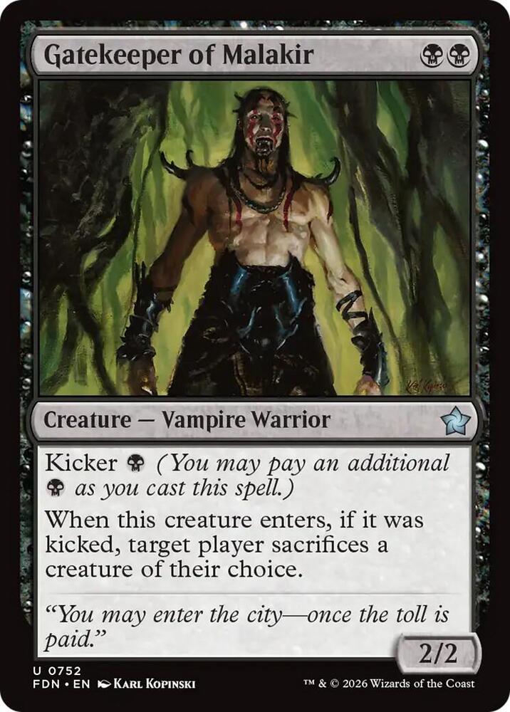 Gatekeeper of Malakir (0752) [Foundations]