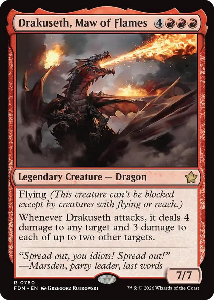 Drakuseth, Maw of Flames (0760) [Foundations]