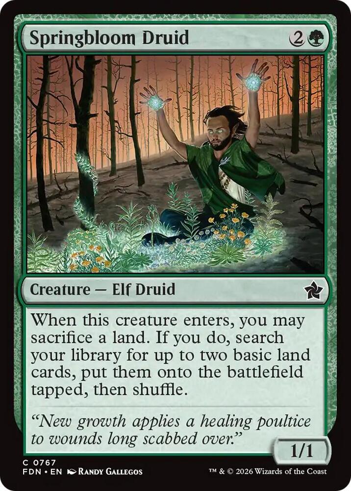 Springbloom Druid (0767) [Foundations]