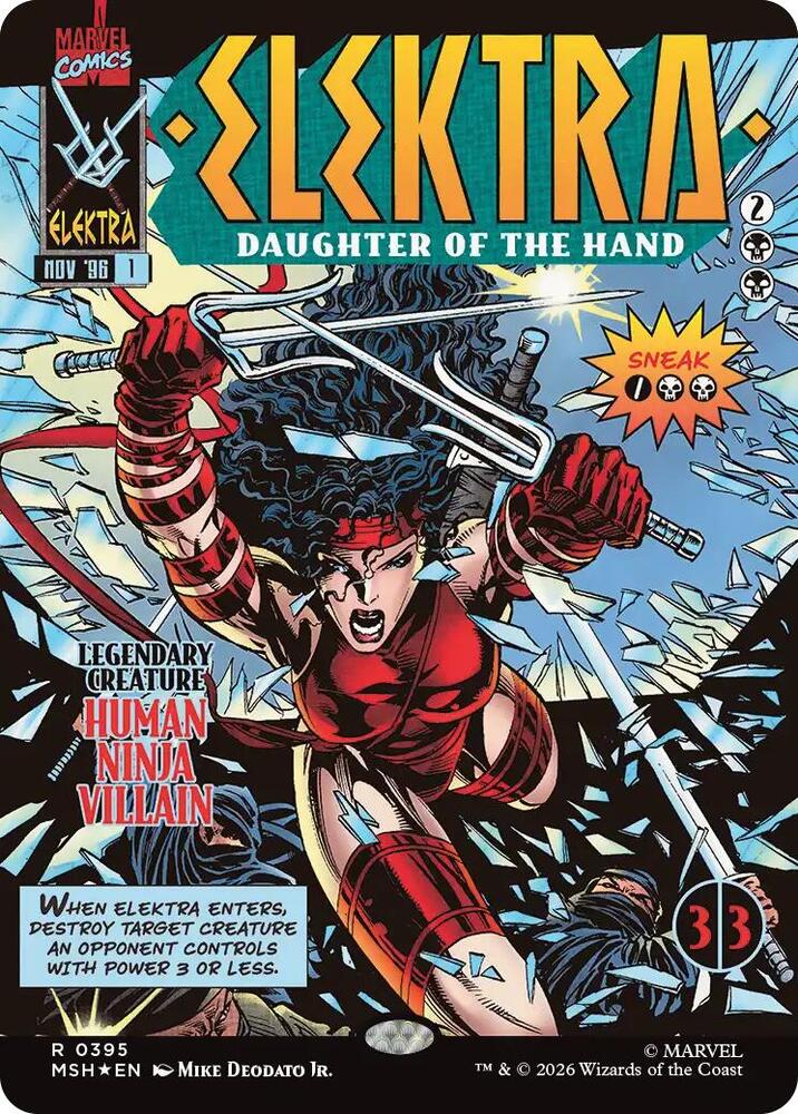 Elektra, Daughter of the Hand (Borderless) (0395) [Marvel Super Heroes]