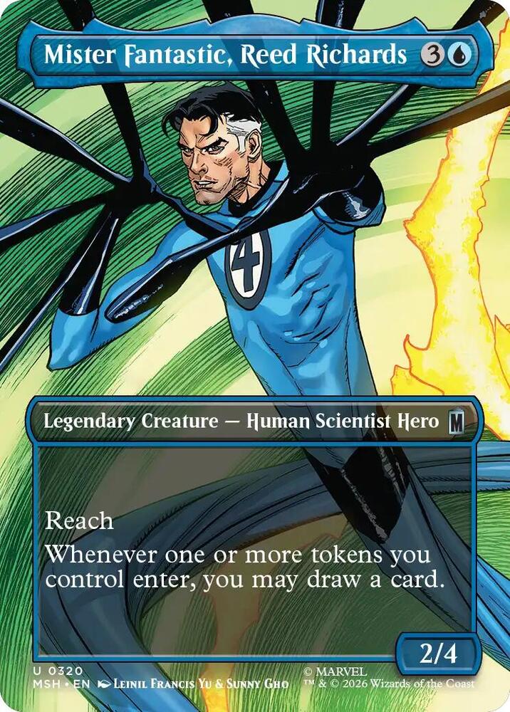 Mister Fantastic, Reed Richards (Borderless) (320) [Marvel Super Heroes]