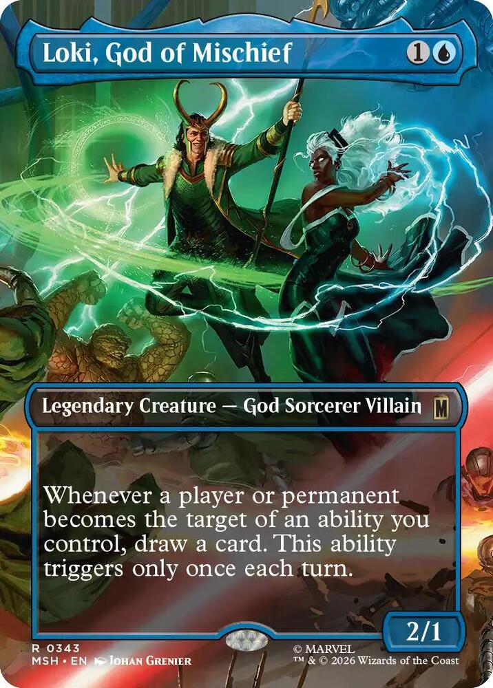 Loki, God of Mischief (Borderless) (343) [Marvel Super Heroes]