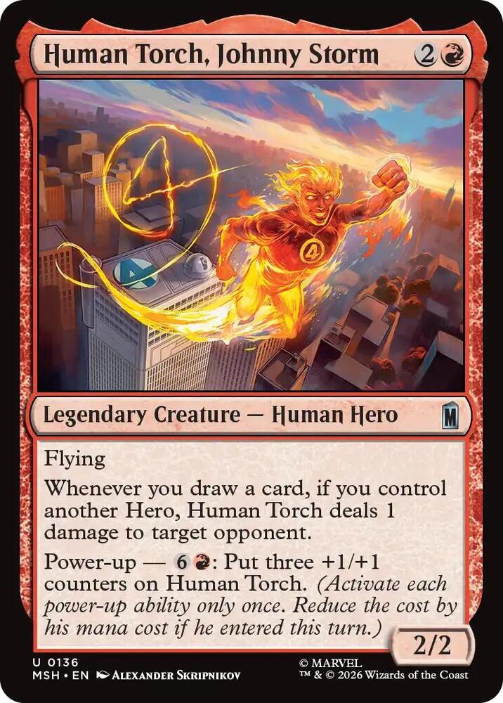 Human Torch, Johnny Storm (136) [Marvel Super Heroes]