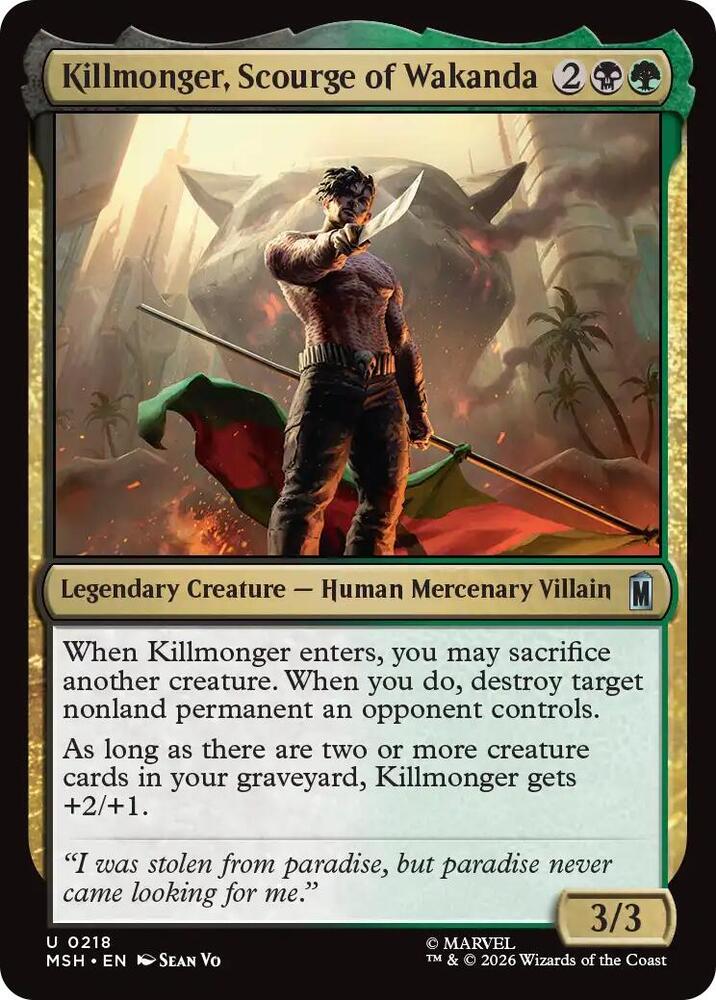 Killmonger, Scourge of Wakanda (218) [Marvel Super Heroes]