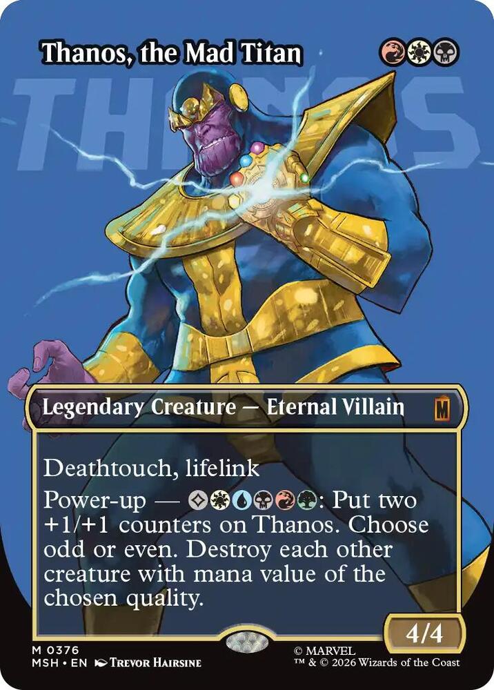 Thanos, the Mad Titan (Borderless) (0376) [Marvel Super Heroes]