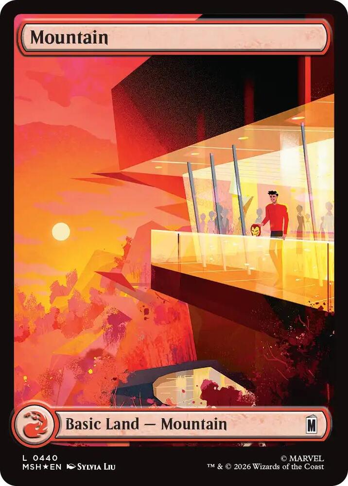 Mountain (0440) (Surge Foil) [Marvel Super Heroes]