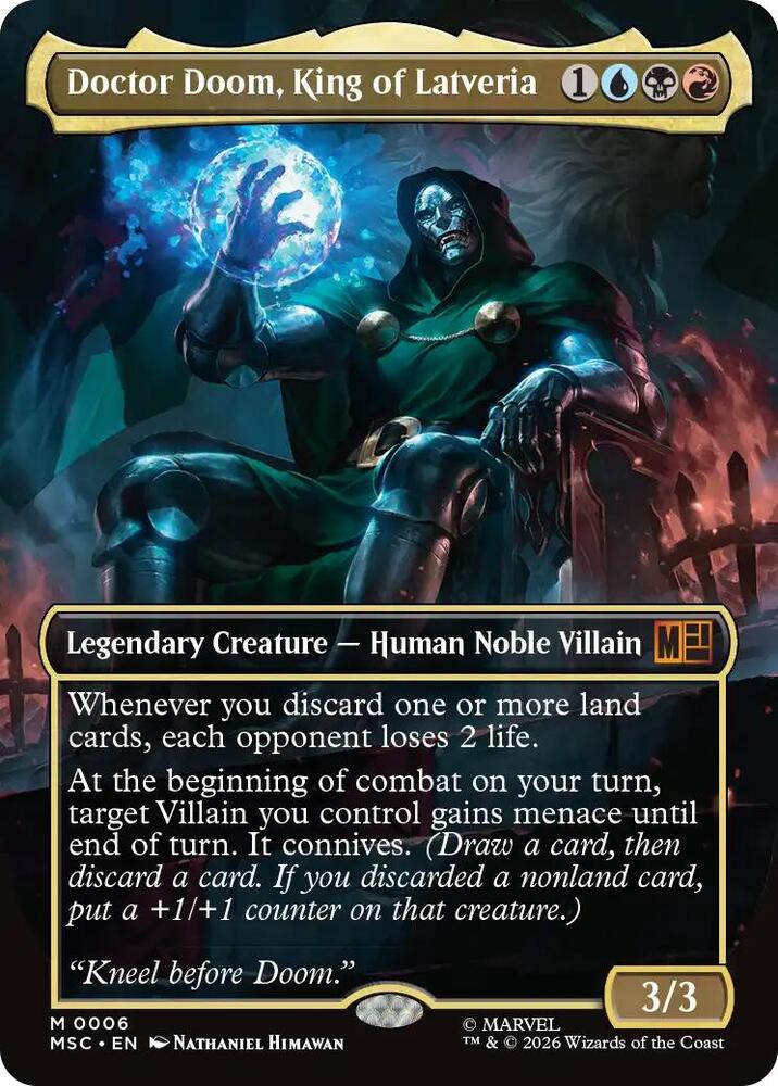 Doctor Doom, King of Latveria (Borderless) (6) [Marvel Super Heroes Commander]