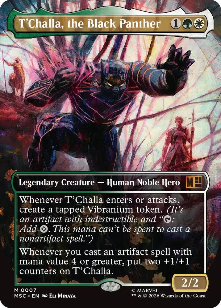 T'Challa, the Black Panther (Borderless) (7) [Marvel Super Heroes Commander]