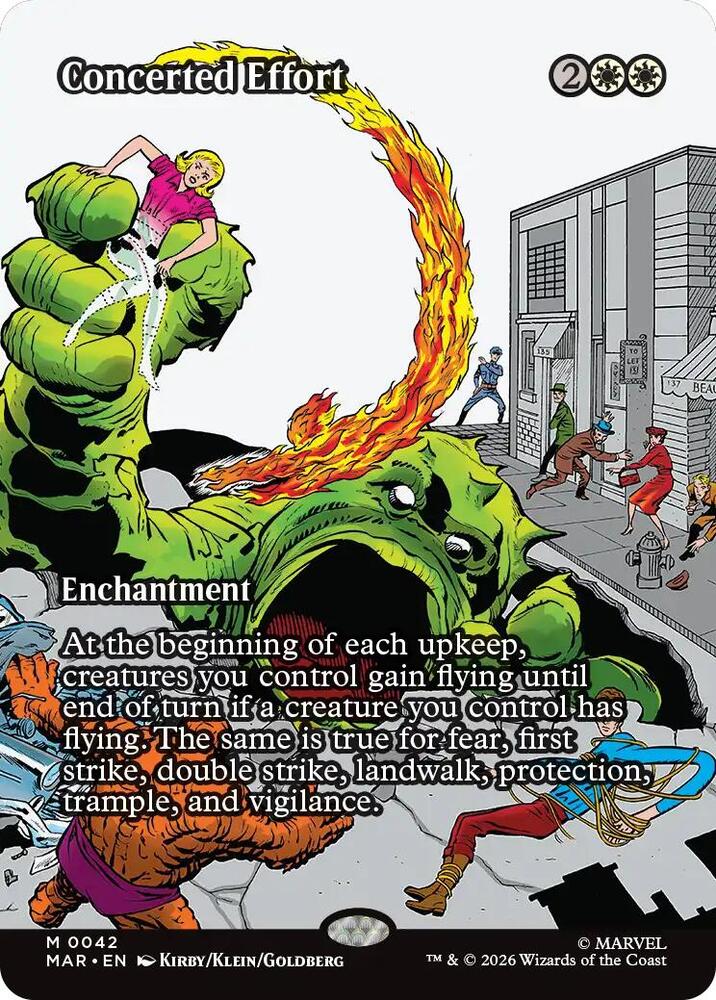 Concerted Effort (Borderless) (42) [Marvel Universe Eternal-Legal]