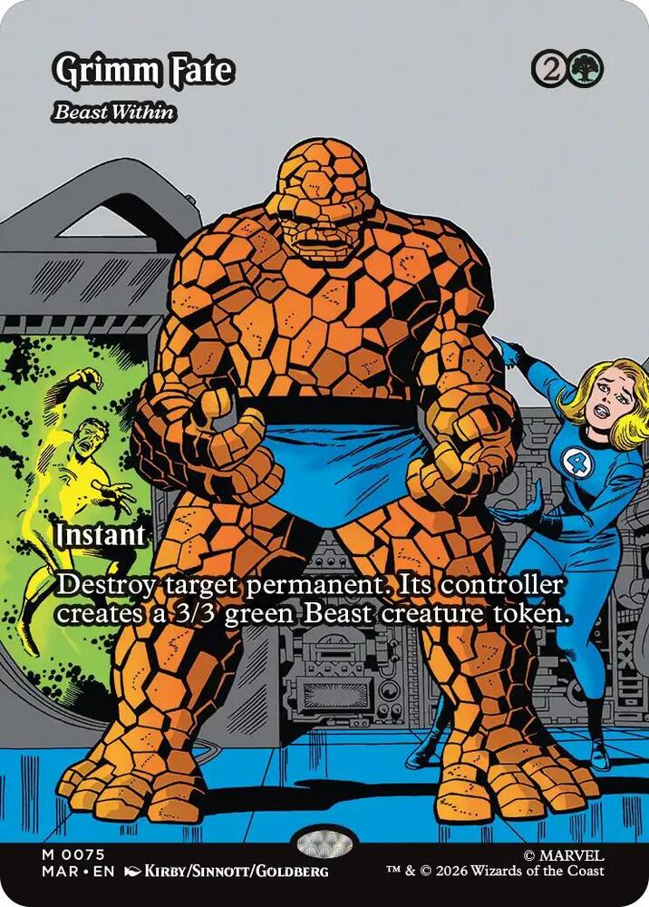 Grimm Fate - Beast Within (Borderless) (75) [Marvel Universe Eternal-Legal]
