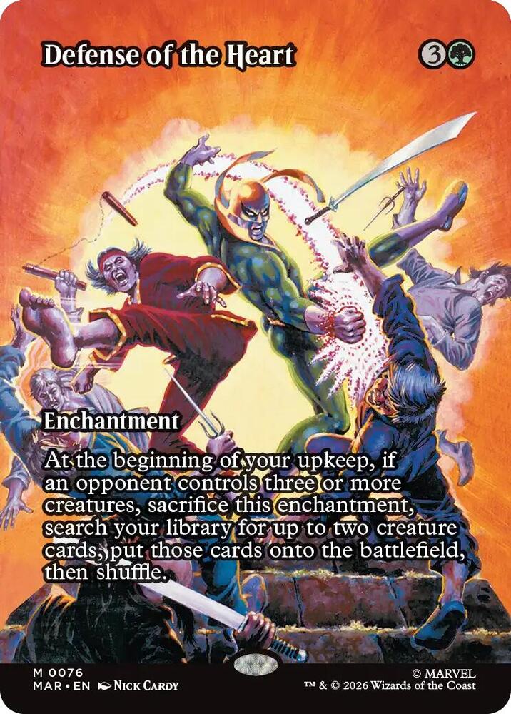 Defense of the Heart (Borderless) (76) [Marvel Universe Eternal-Legal]