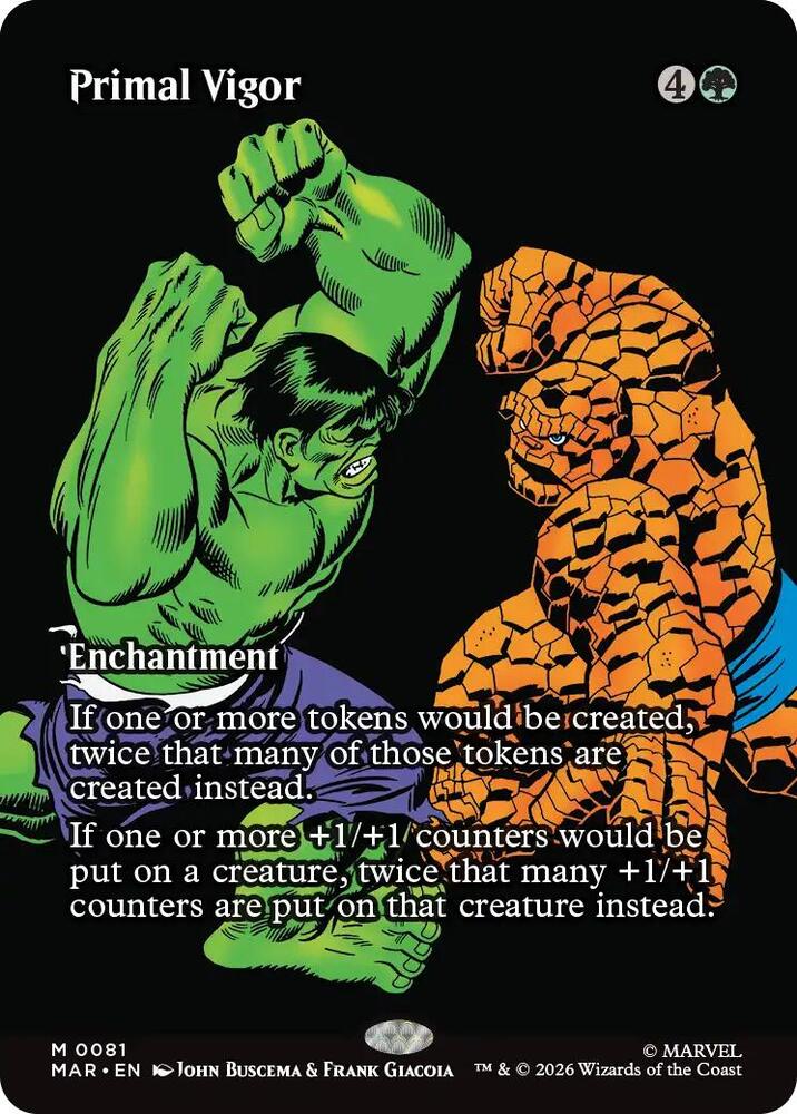 Primal Vigor (Borderless) (81) [Marvel Universe Eternal-Legal]