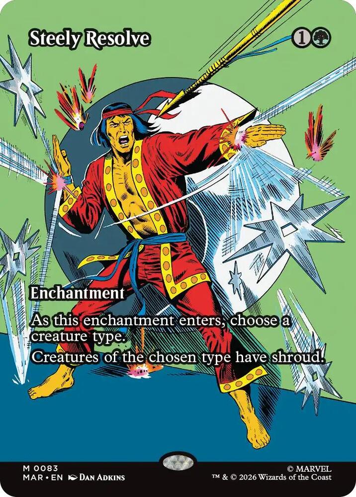 Steely Resolve (Borderless) (83) [Marvel Universe Eternal-Legal]