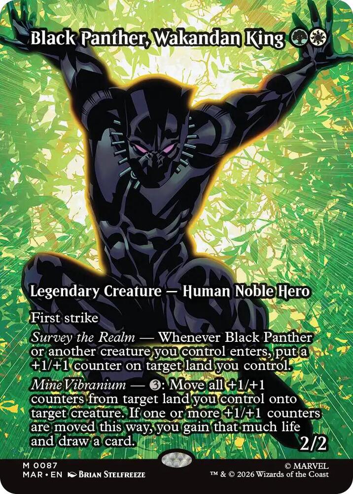 Black Panther, Wakandan King (Borderless) (87) [Marvel Universe Eternal-Legal]