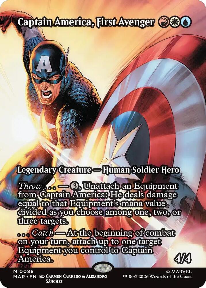 Captain America, First Avenger (Borderless) (88) [Marvel Universe Eternal-Legal]