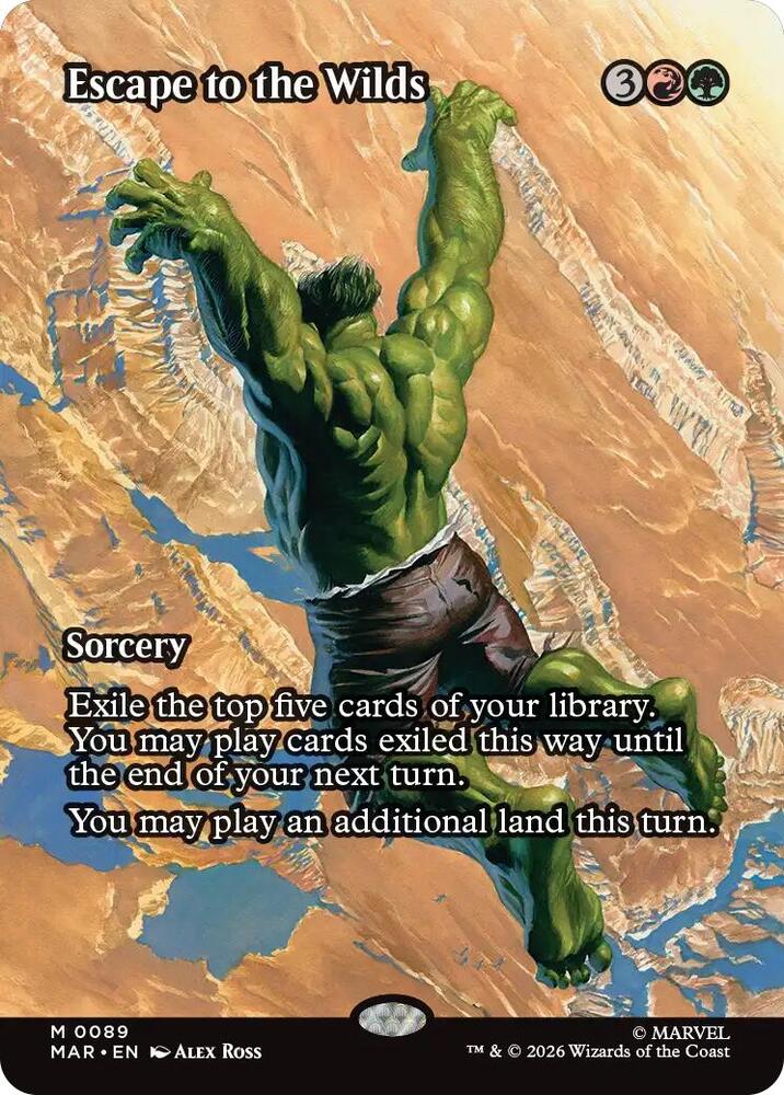 Escape to the Wilds (Borderless) (89) [Marvel Universe Eternal-Legal]