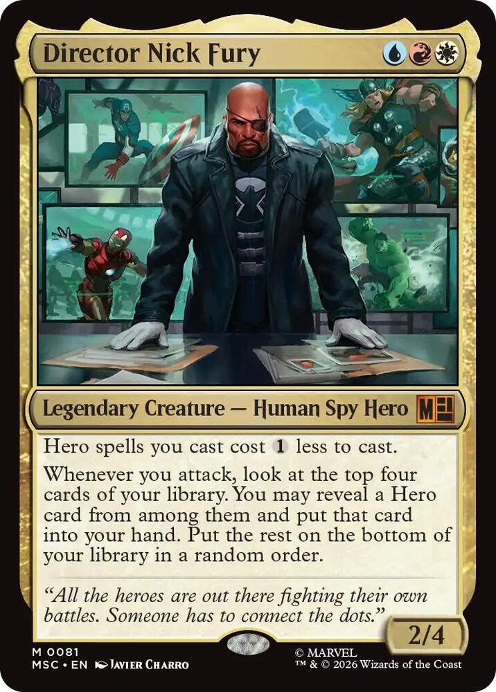 Director Nick Fury (Surge Foil) (81) [Marvel Super Heroes Commander]