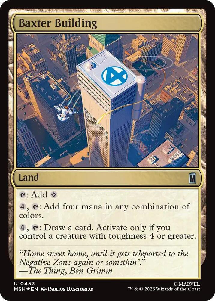 Baxter Building (Surge Foil) (453) [Marvel Super Heroes]