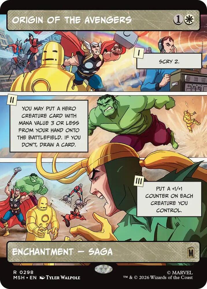Origin of the Avengers (Borderless) (298) [Marvel Super Heroes]