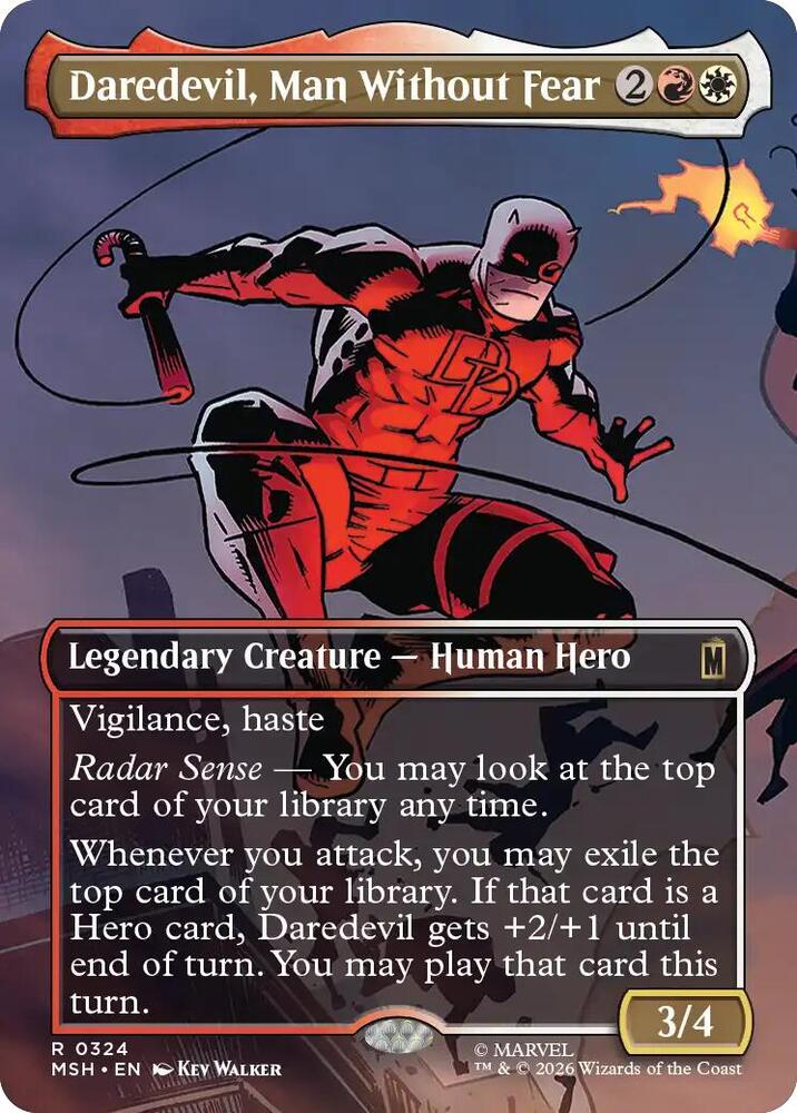 Daredevil, Man Without Fear (Borderless) (0324) [Marvel Super Heroes]
