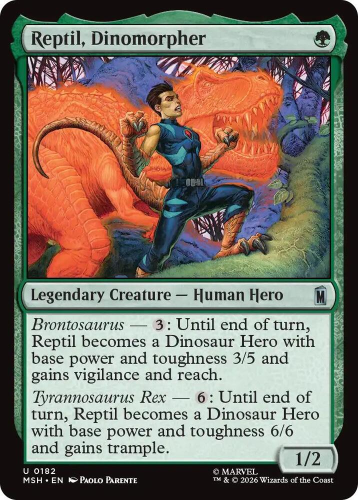 Reptil, Dinomorpher (182) [Marvel Super Heroes]