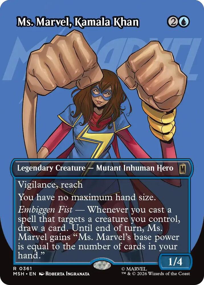Ms. Marvel, Kamala Khan (Borderless) (361) [Marvel Super Heroes]