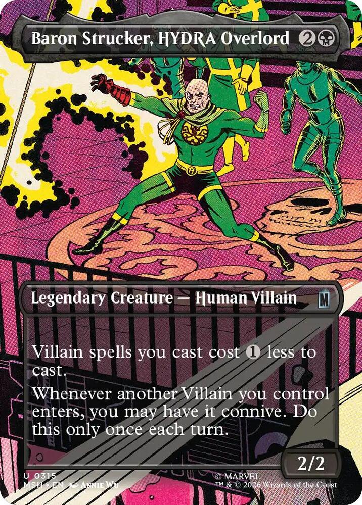 Baron Strucker, HYDRA Overlord (Borderless) (315) [Marvel Super Heroes]