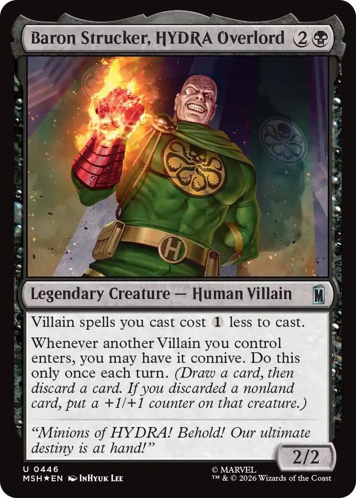 Baron Strucker, HYDRA Overlord (Surge Foil) (446) [Marvel Super Heroes]