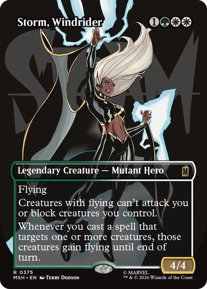 Storm, Windrider (Borderless) (375) [Marvel Super Heroes]