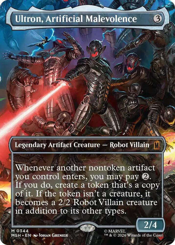 Ultron, Artificial Malevolence (Borderless) (0344) [Marvel Super Heroes]
